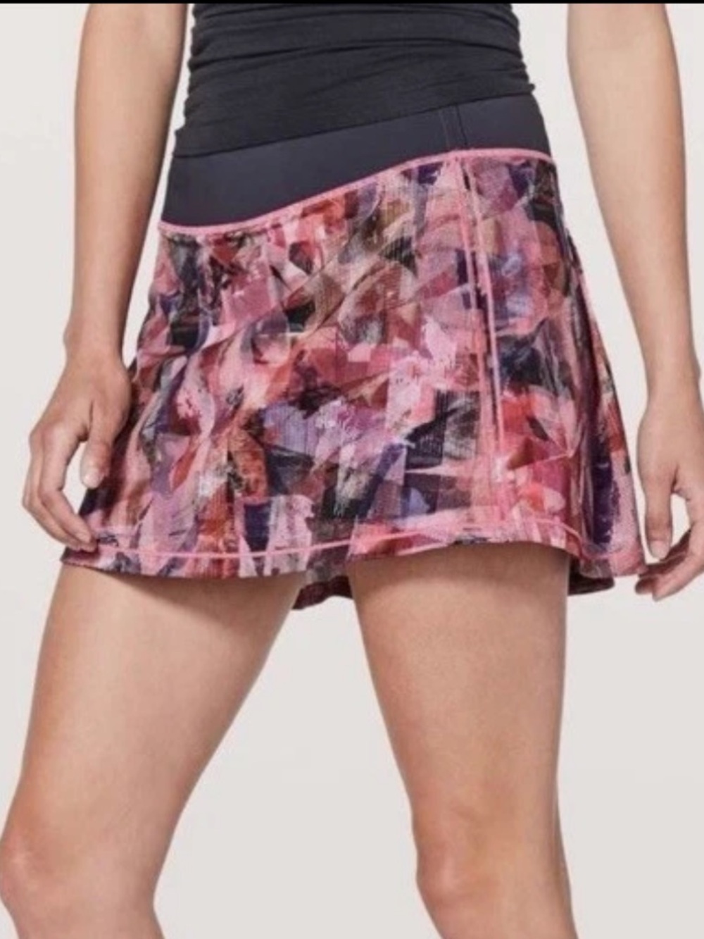 lululemon Pace Rival Skirt Sun Dazed Multi Pink Super Dark Pleated Skort 4